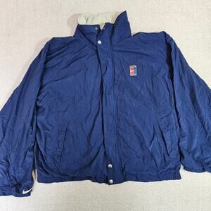 Vintage 90s Nike White Label Polyester Lined Windbreaker Jacket XL Full Zip